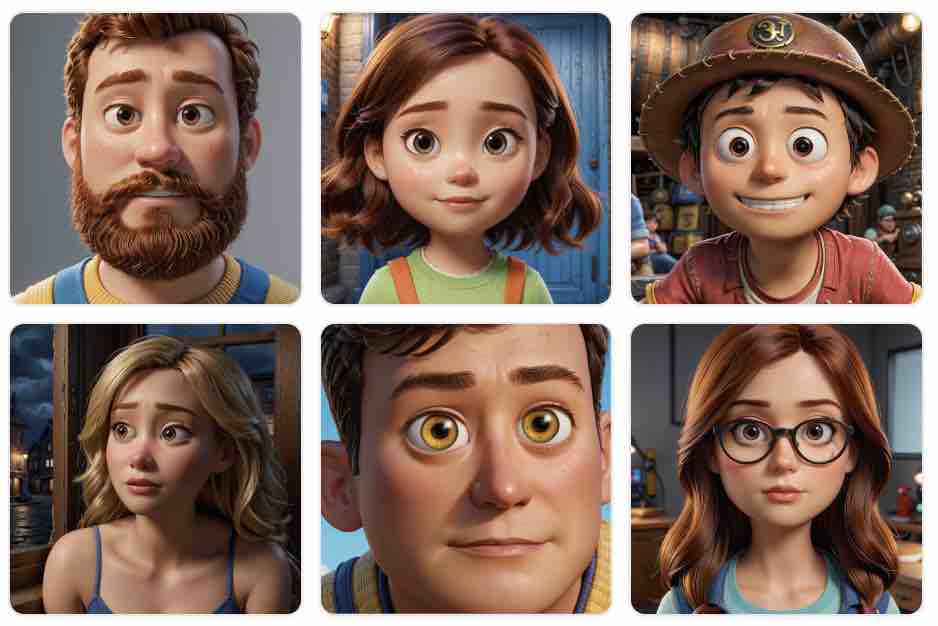 Gerador de IA Pixar online gratuito