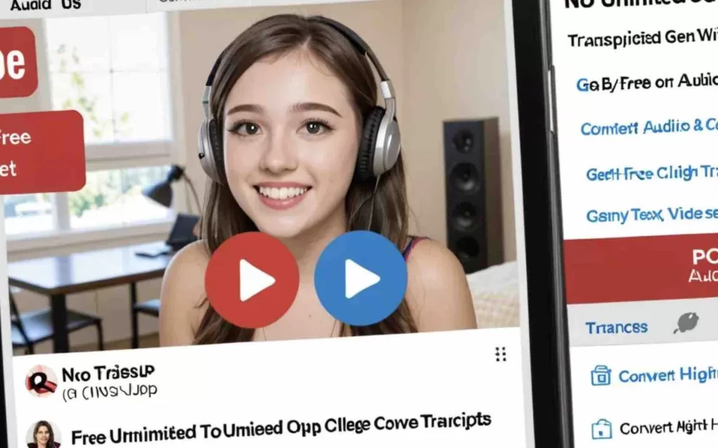 No.1 servicio de transcripción gratuito e ilimitado. Sin registro. Convertir audio a texto, transcripción de vídeos de YouTube, Obtenga sus transcripciones de la escuela secundaria y la universidad en línea.